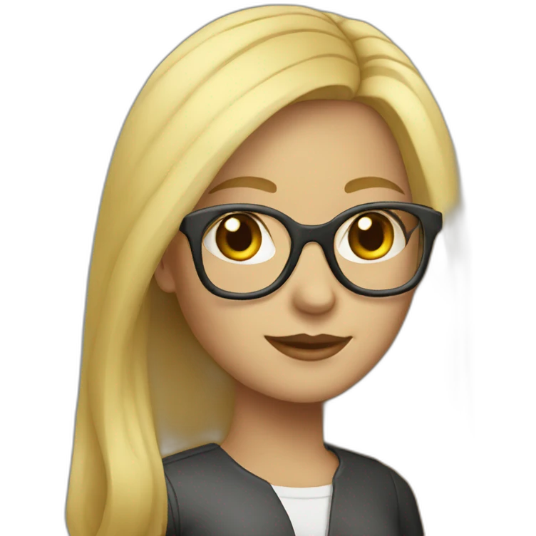 blonde-girl-with-laptop-and-glasses emoji