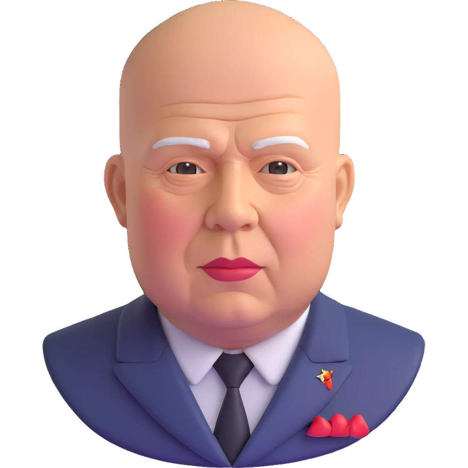 portrait of Nikita Khrushchev emoji