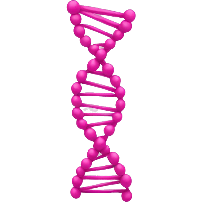 pink dna (one strand) emoji