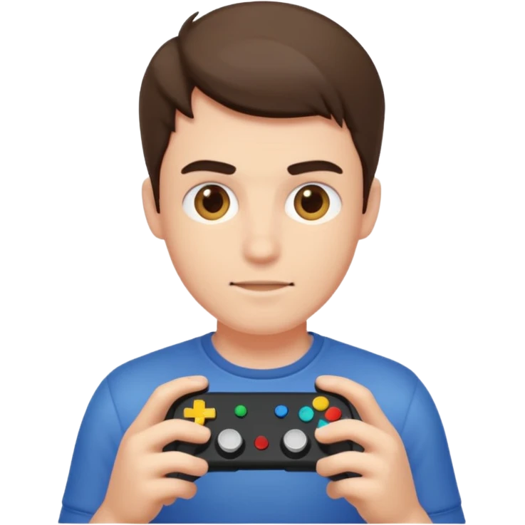 Guy playing video games emoji