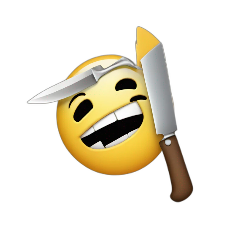 Emoji holding knife  emoji