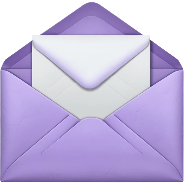 a closed lavender envelope  emoji