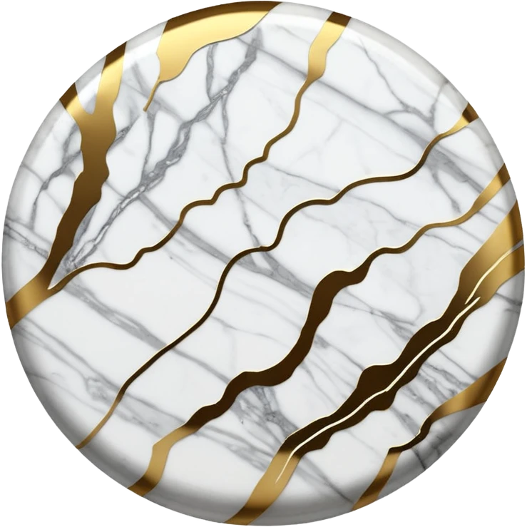 White marble with gold streaks  emoji