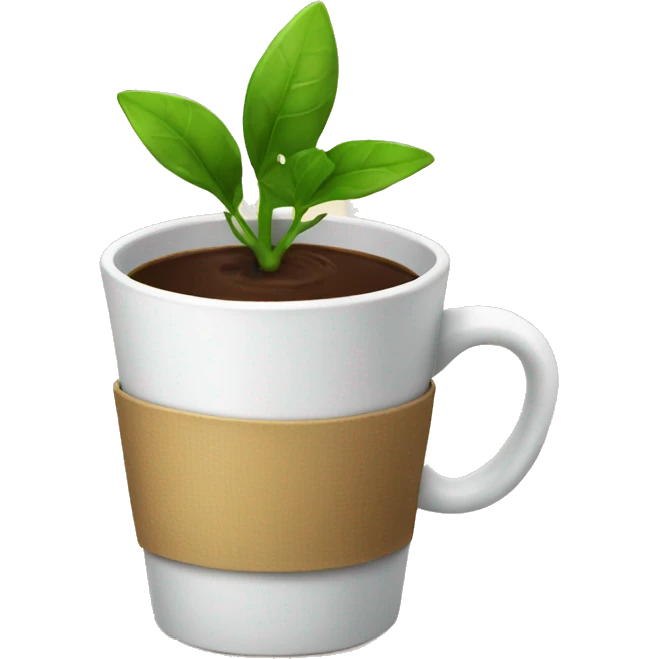 plant drink coffee happy emoji