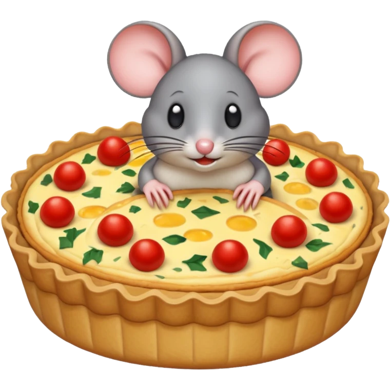 A mouse quiche emoji