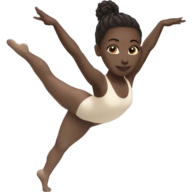 Gymnastic white skin emoji