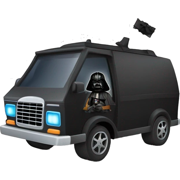 Cardcraft Real 3d Darth Vader and Scooby Doo’s mystery van emoji