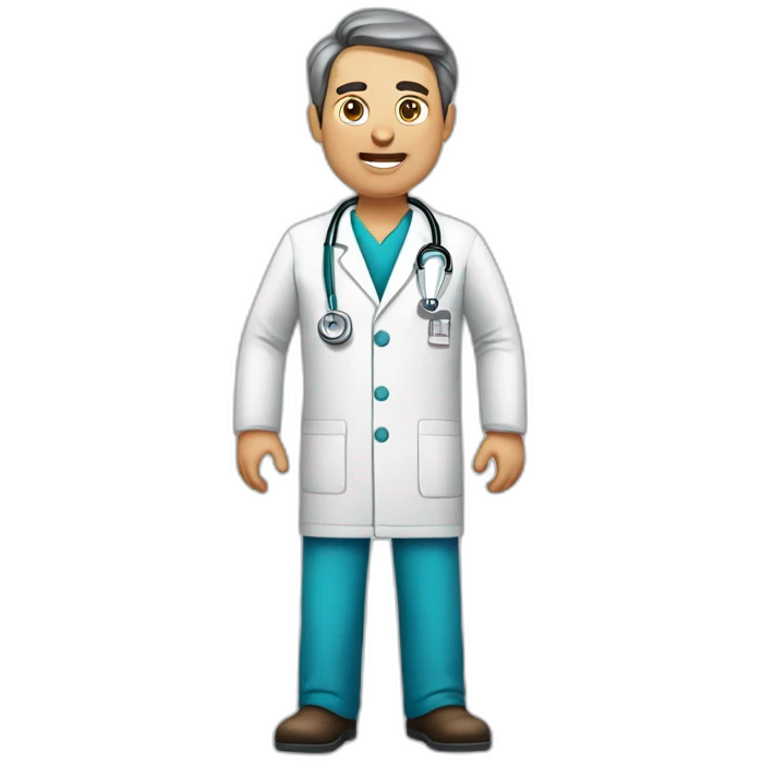 Médico cirurgião com bisturi na mão emoji