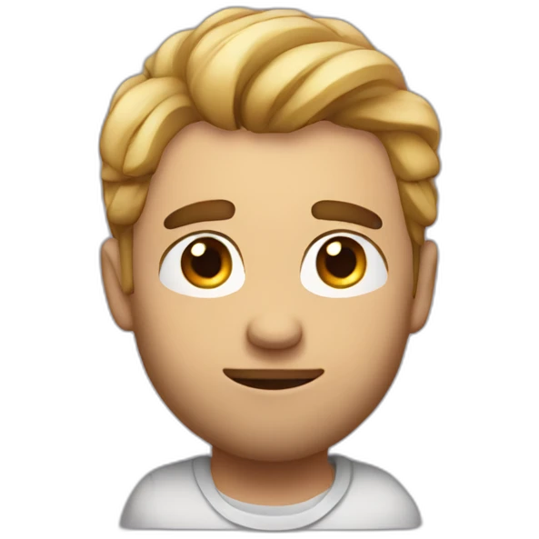 Shy sick romantique men emoji