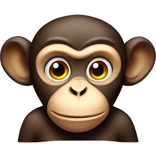 thinking monkey emoji