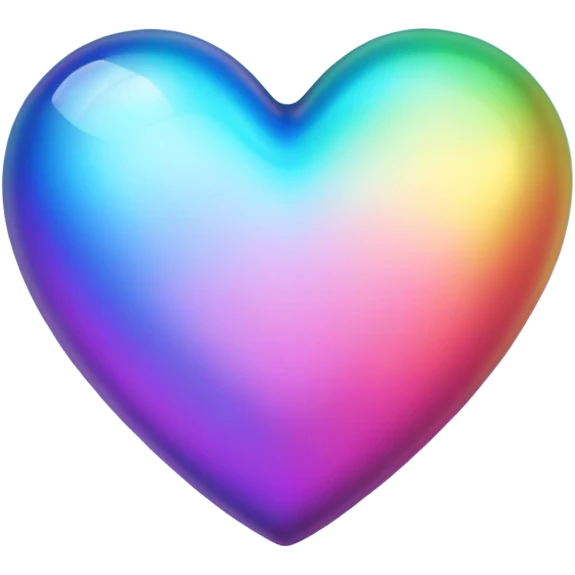 Iridescent heart  emoji