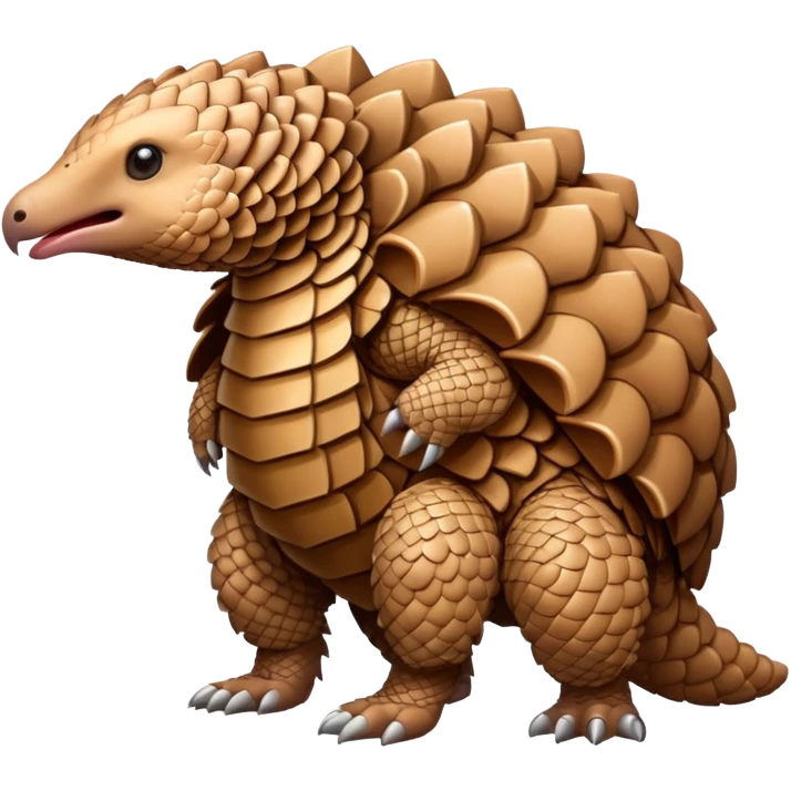 Pangolin with abs emoji