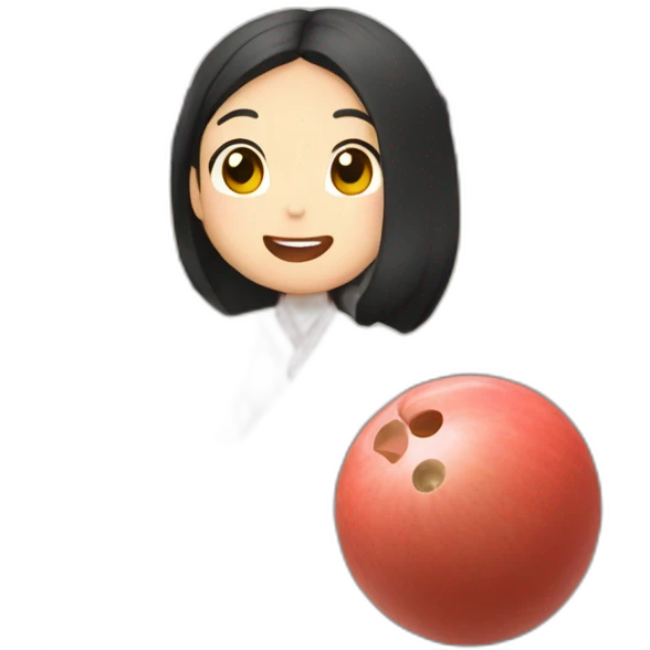 Lan Wangji goes bowling emoji