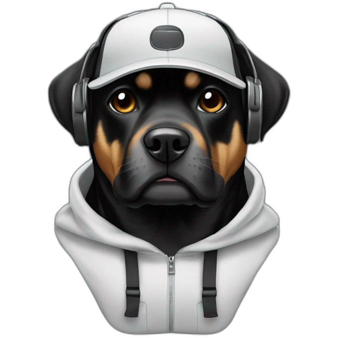 Rottweileir DJ emoji