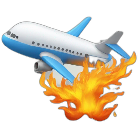 plane-fire-water emoji
