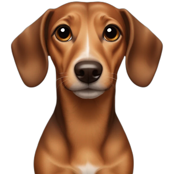 brown dachshund jack russell(brown with no white) emoji