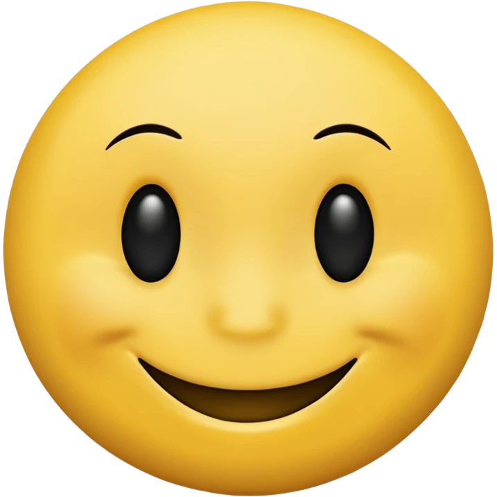Smiley face (yellow circle) with a bump black on chin that’s cool! emoji