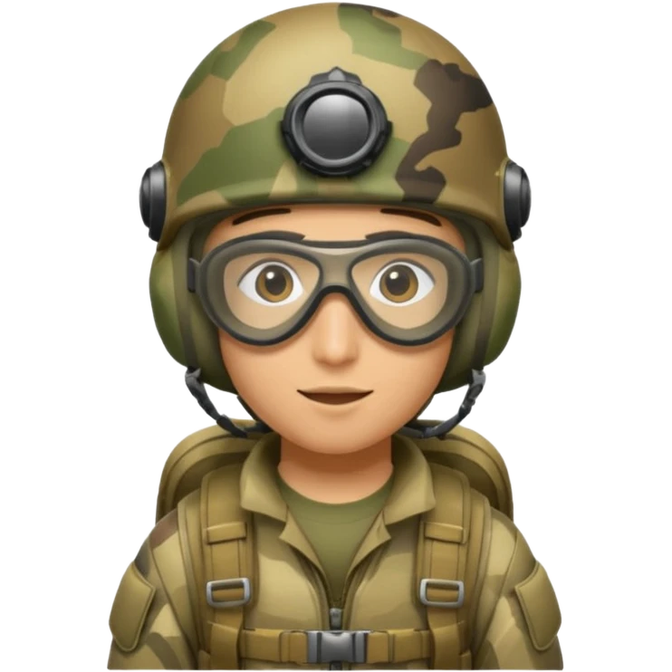  parachutiste militaire avec parachute emoji