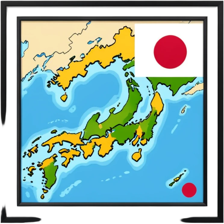 japan county map emoji