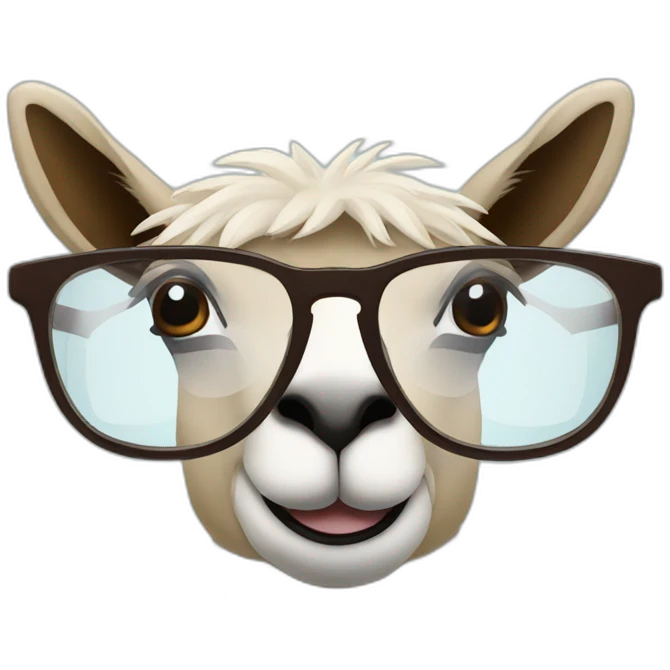 lama glasses emoji
