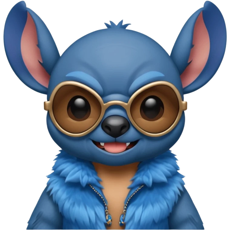 Stitch wearing sunglassss emoji