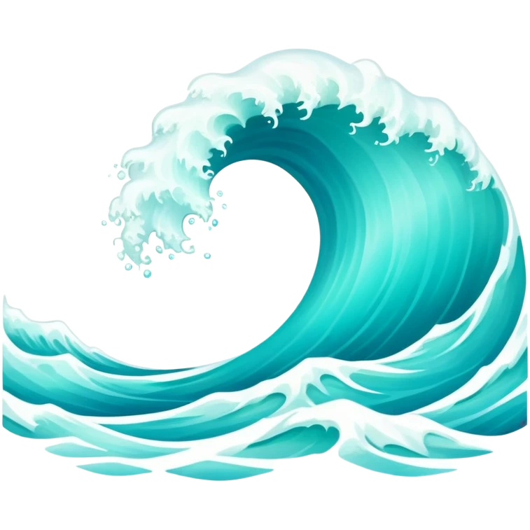 Ocean wave with Ukrainian text "Хвиля" emoji
