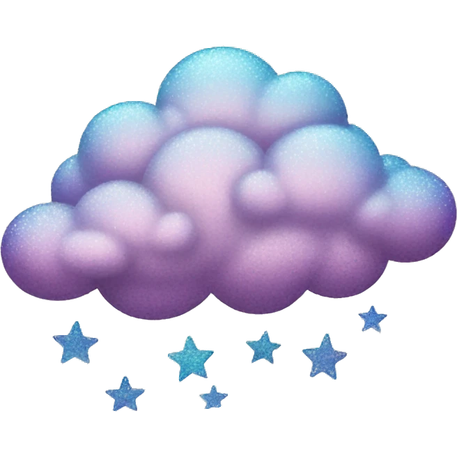 glittery clouds emoji