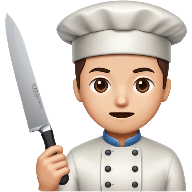 speaking face and kitchen knife side by side emoji