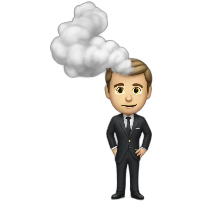 macron smoke emoji
