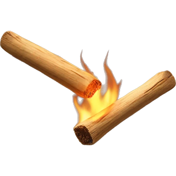 aesthetic burning palo santo stick realistic emoji