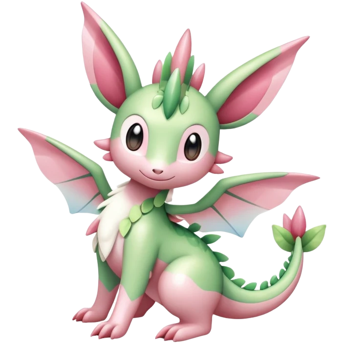 Adorable Shiny Exotic Cute Majestic Ethereal Sparkly Flygon-Sylveon-Shaymin-Meganium-Hybrid-Creature emoji