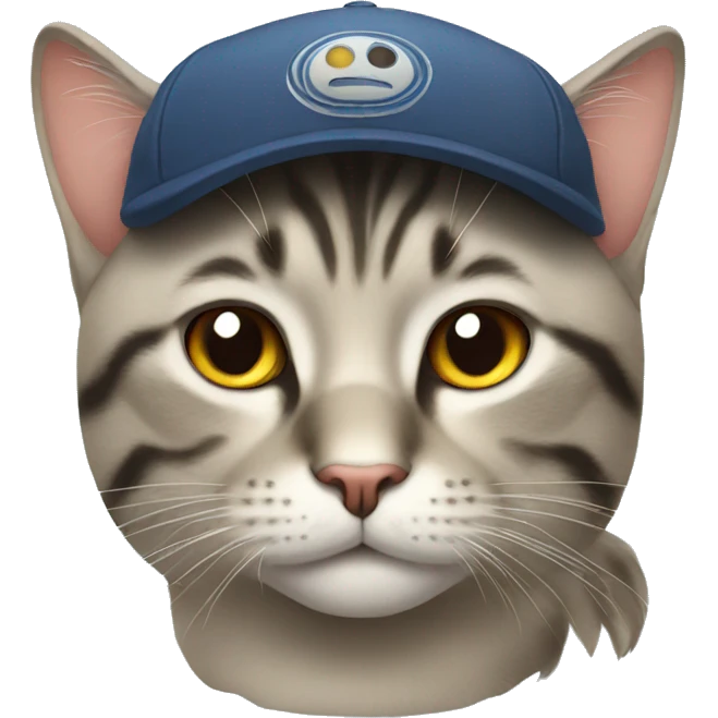 Cat with cap emoji