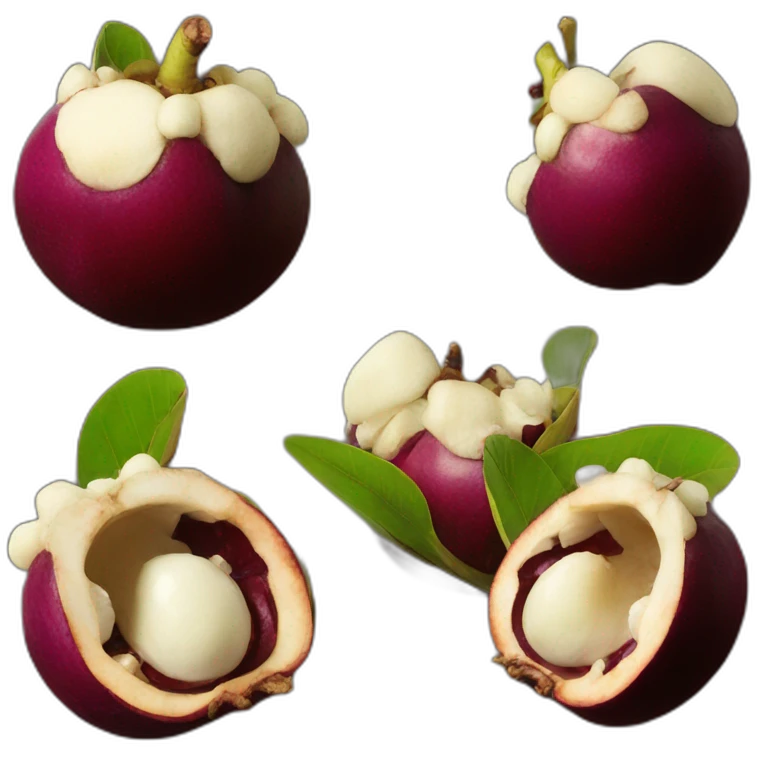 mangosteen fruit emoji