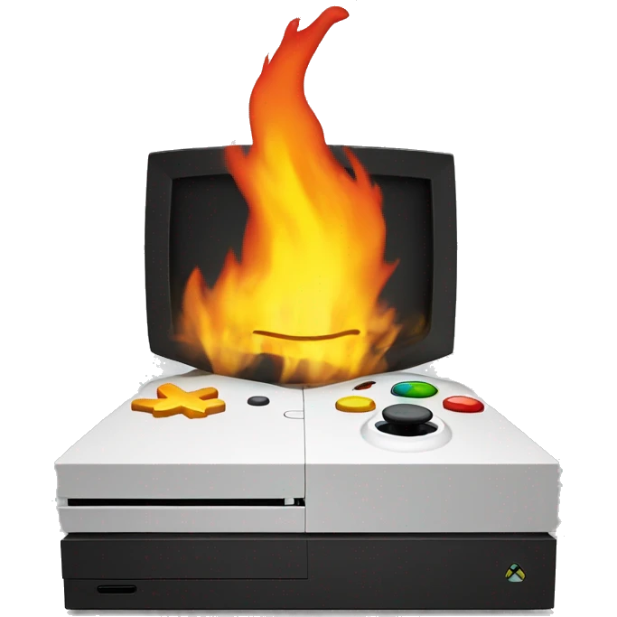 Xbox on fire  emoji