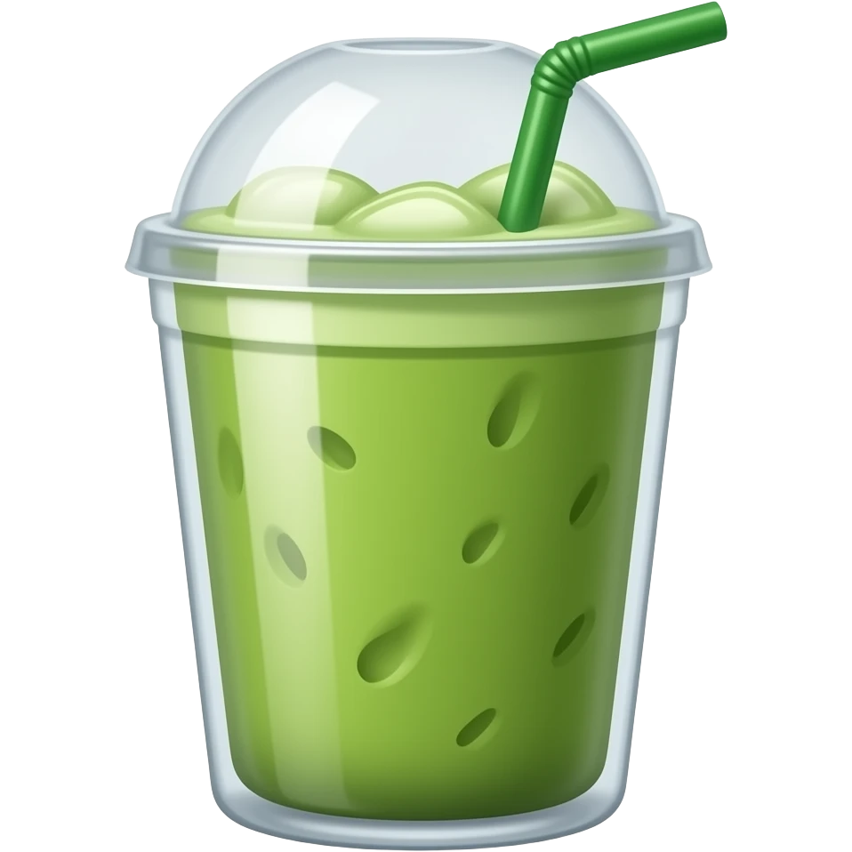 iced matcha latte emoji