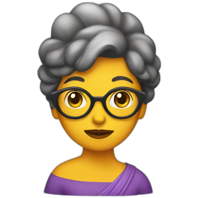 Chicken lady emoji