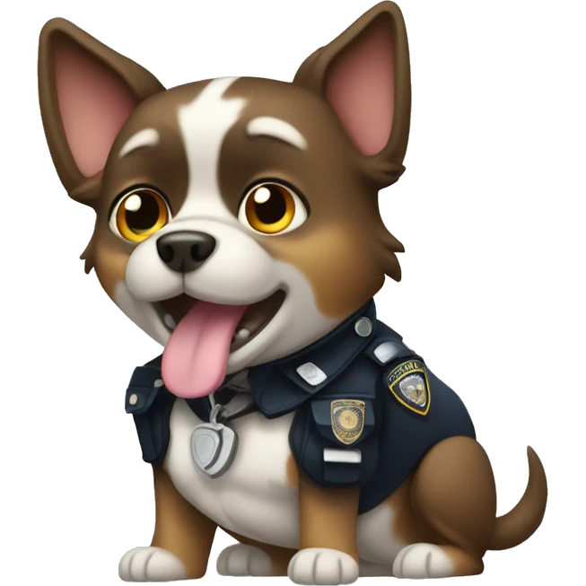 dog police emoji