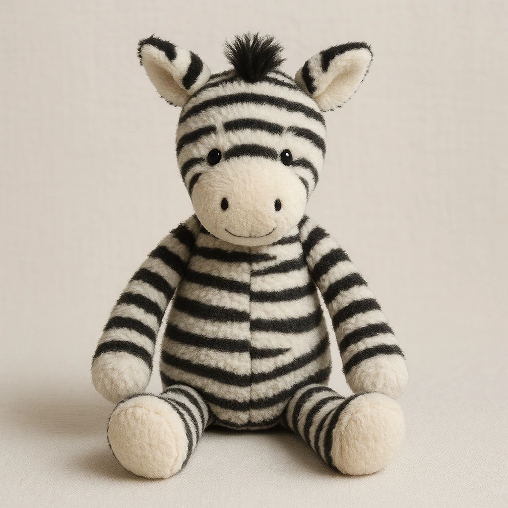 zebra jellycat stuffed plushie emoji