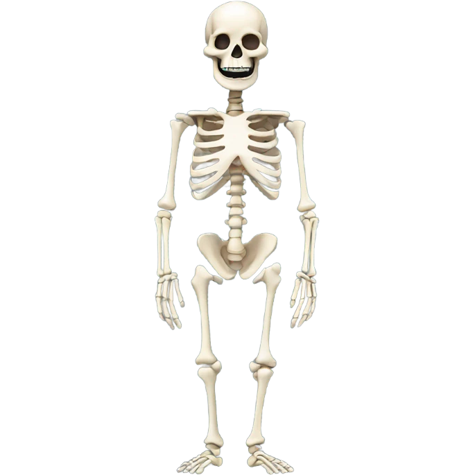 Full skeleton body emoji
