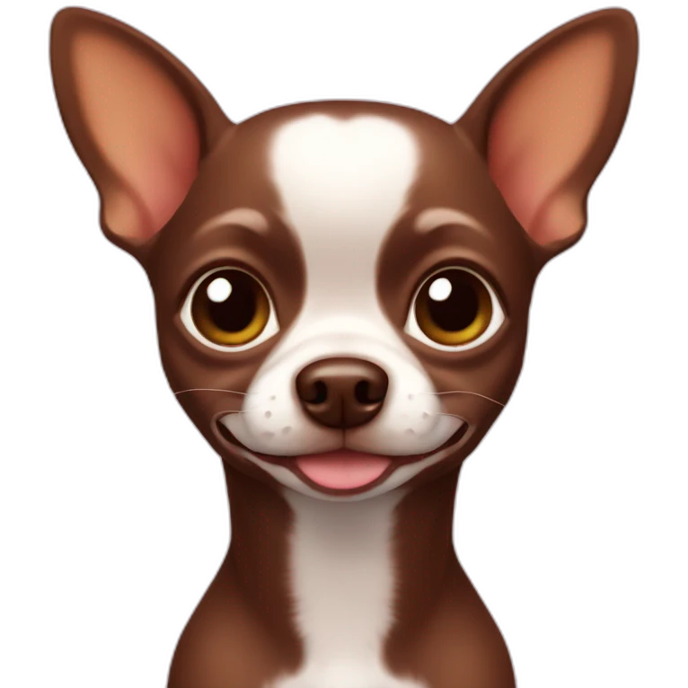 chocolate brown  chihuahua emoji