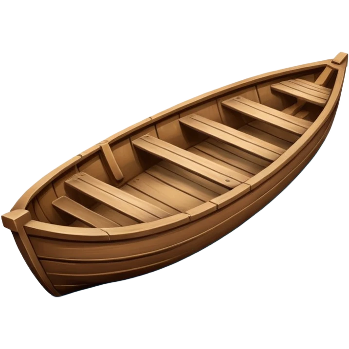 Brown boat emoji