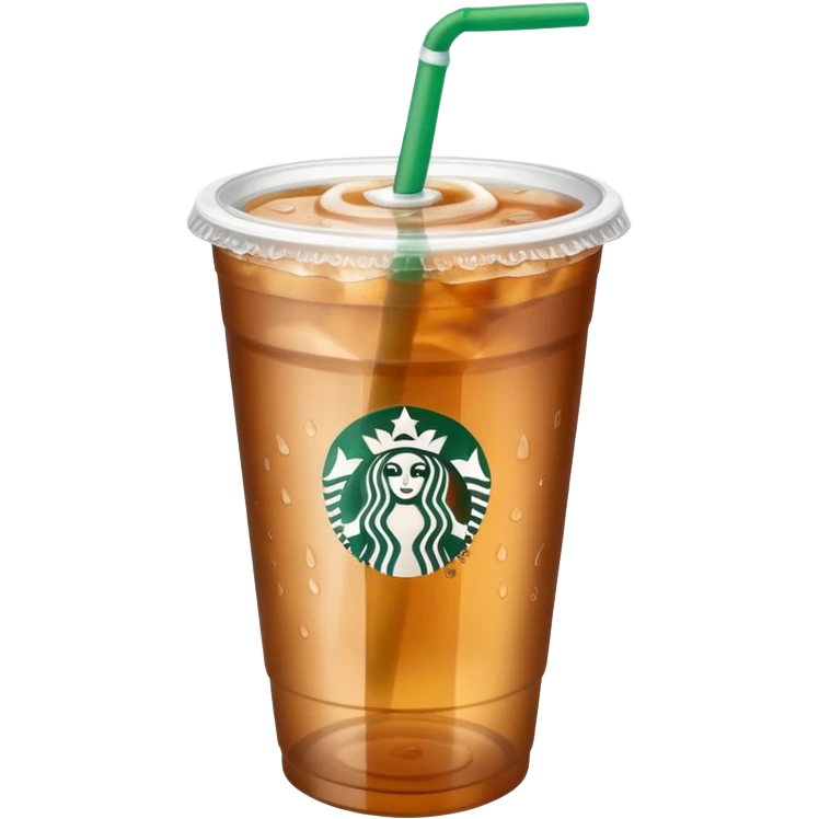 Soft drink in plastic cup (like Starbucks Cup) emoji