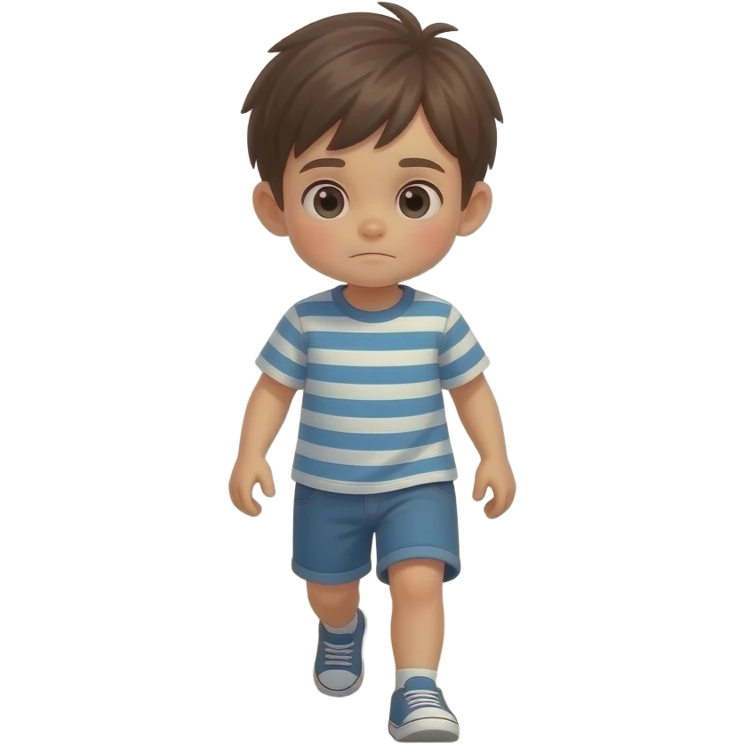 one sad kid playing hopscotch emoji