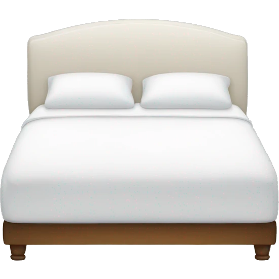 White bed emoji