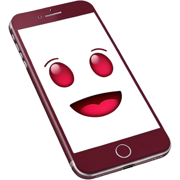 Burgundy iPhone emoji