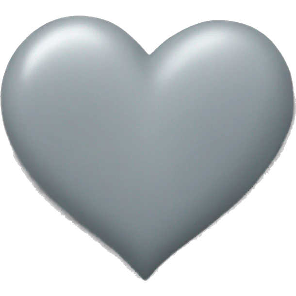 Grey heart emoji