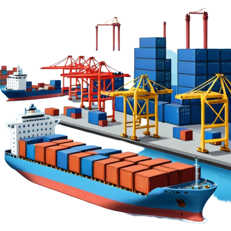 Container terminal. emoji
