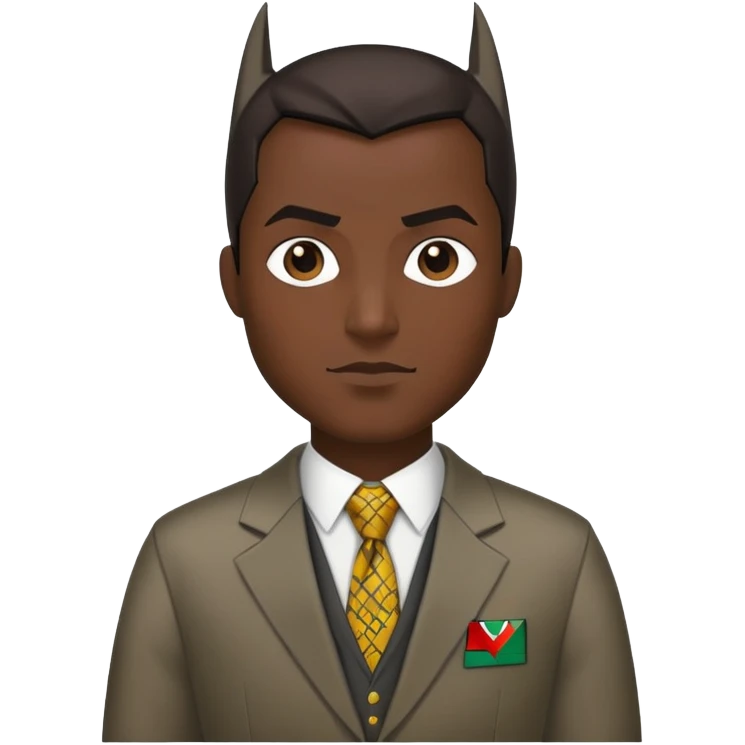 Batman wearing a Palestinian inspired-suit  emoji
