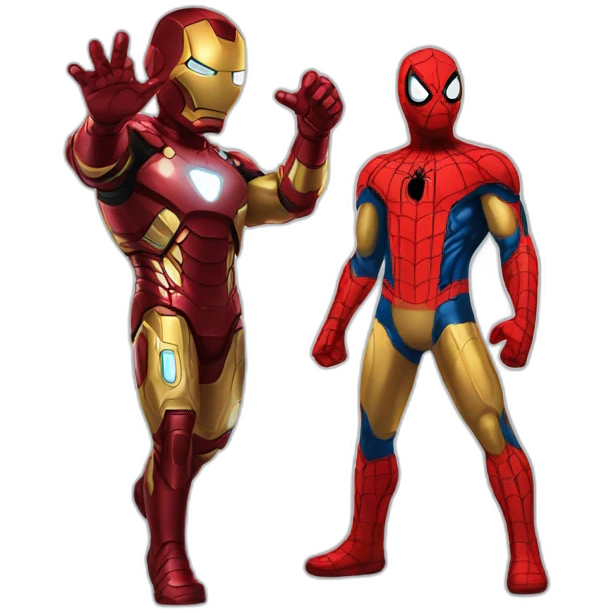Ironman and Spiderman emoji