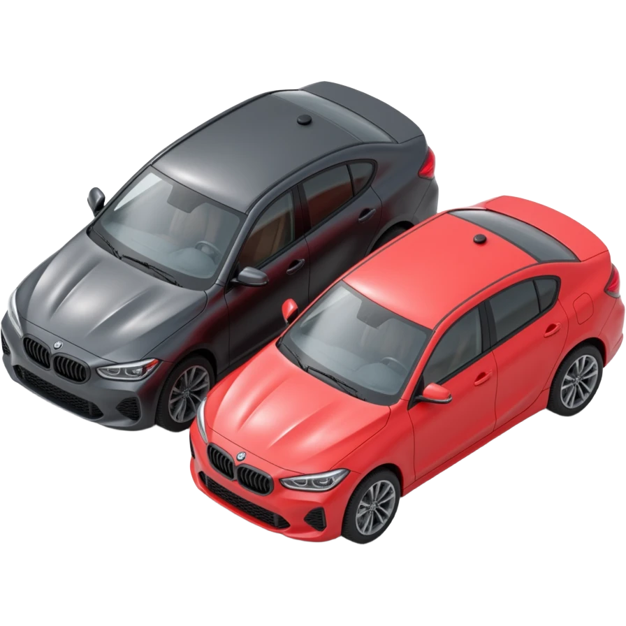 Comparing two cars emoji